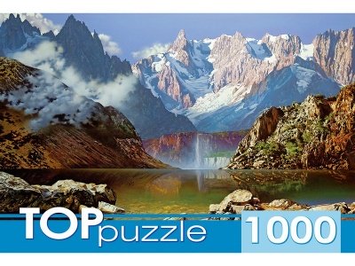 TOPpuzzle. ПАЗЛЫ 1000 элементов.'Горное озеро', РУКТП1000-1058