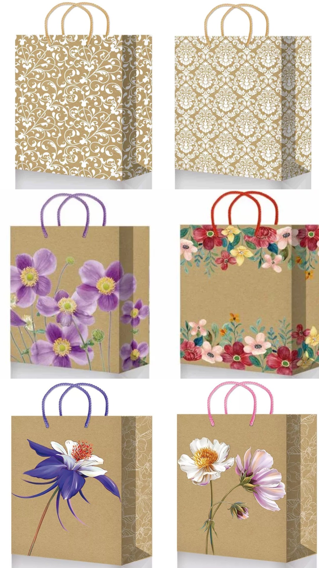 Пакет подарочный крафтовый ,324х445х102 , mix XLK, XL010;XL003;XL002;018