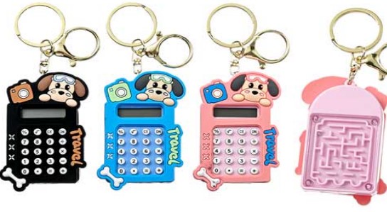 Калькулятор, 8 разрядов, на брелоке, М-4972