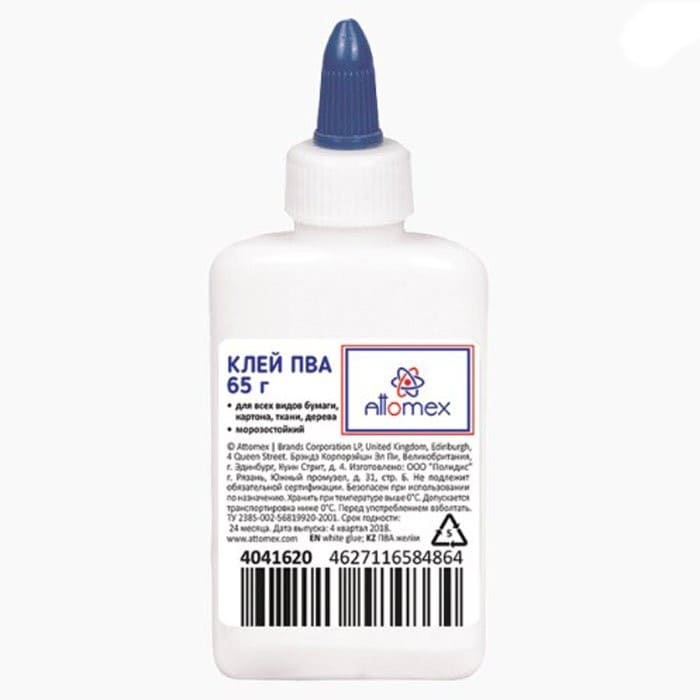 Клей ПВА 'Attomex' морозоустойчивый (5 циклов) 065 г, 4041620