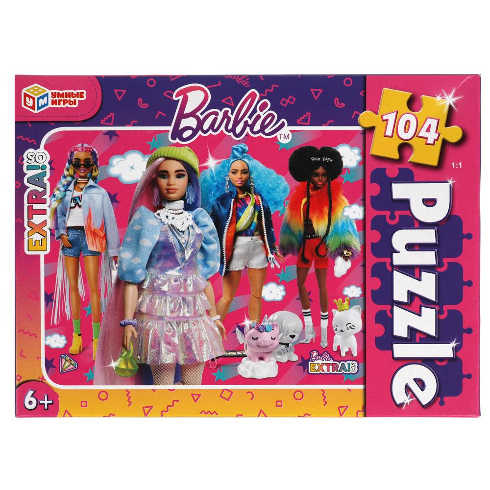 Пазлы классические в коробке.104 детали. 'Барби', 315843