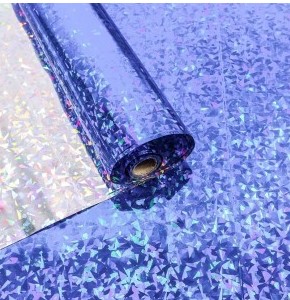 Плёнка 0,7х8,33 м , Голография , 40 мкм , Синий, 00070810-3