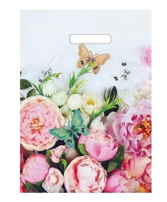 Пакет ПЭ с вырубной ручкой 29х40см (35) (Экспозиция), ВУР51965