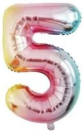 Шары фольга Цифры 40' градиент,'5' , 108 см