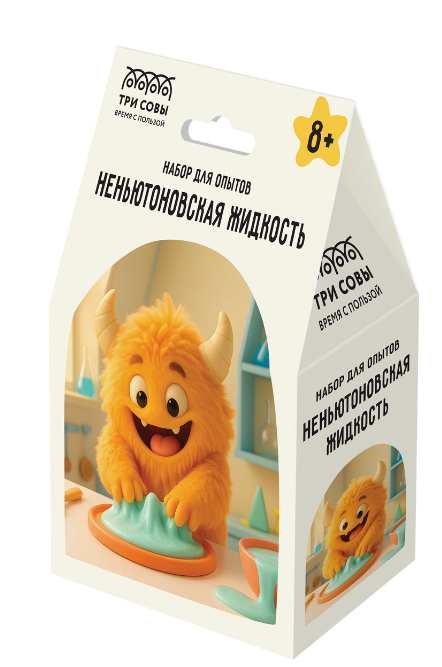 Набор для проведения опытов ТРИ СОВЫ Неньютоновская жидкость, EX269T