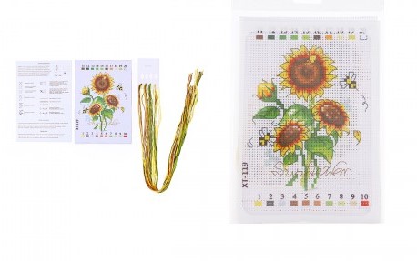 Набор для вышивания крестом 14 х 20 см, в ассортименте 10 дизайнов, M-11886