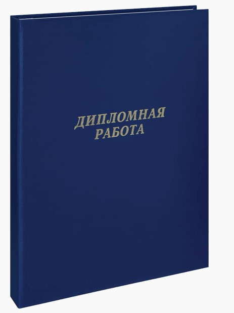Папка 'deVENTE. Дипломная работа' A4 (220x305 мм) бумвинил, шнуровка, без листов, синяя, 8055901