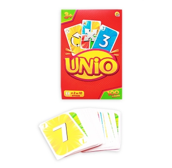 Карточная игра Рыжий Кот UNIO 3+, 100 карт, 2-10 игроков, ИН-6337