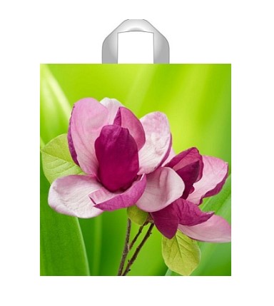 Пакет ПЭ с петлевой ручкой 44х40+6см (х50) (Цветок) Тико, ПТЛ58800