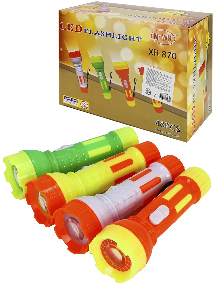 Фонарик из пластика (48 шт;уп), Z024