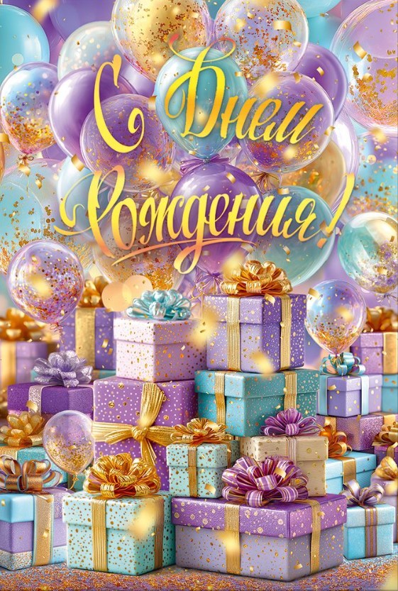 Открытка, А5, С Днем Рождения, 90001847