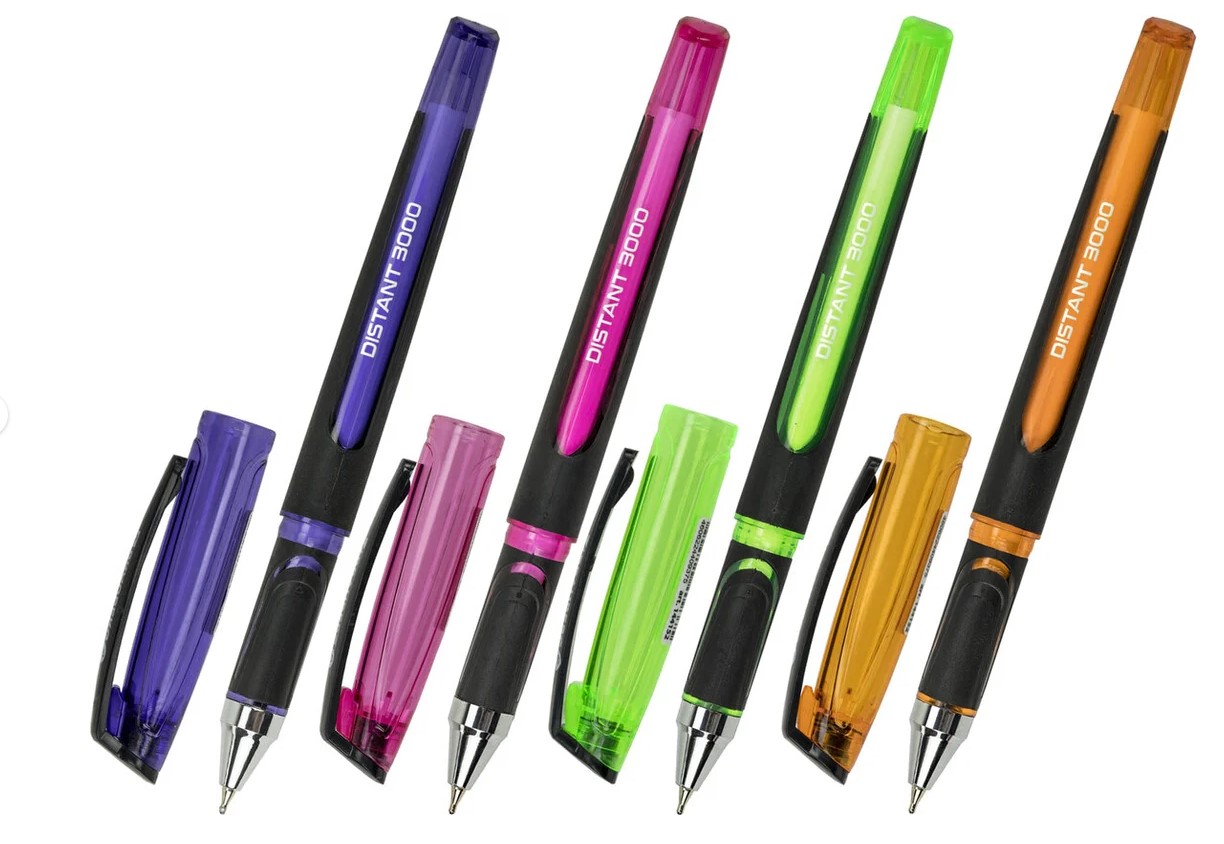 Ручка шариковая масляная BRAUBERG 'DISTANT 3000', увеличенная длина письма, СИНЯЯ, 144152