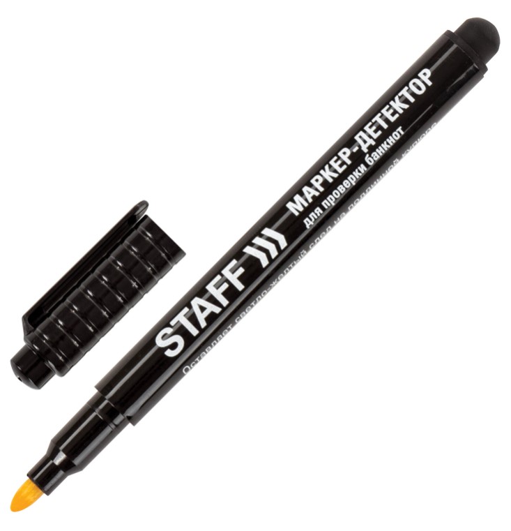 Маркер-детектор для проверки подлинности банкнот, STAFF 'Manager' BTP-232, блистер, 151232