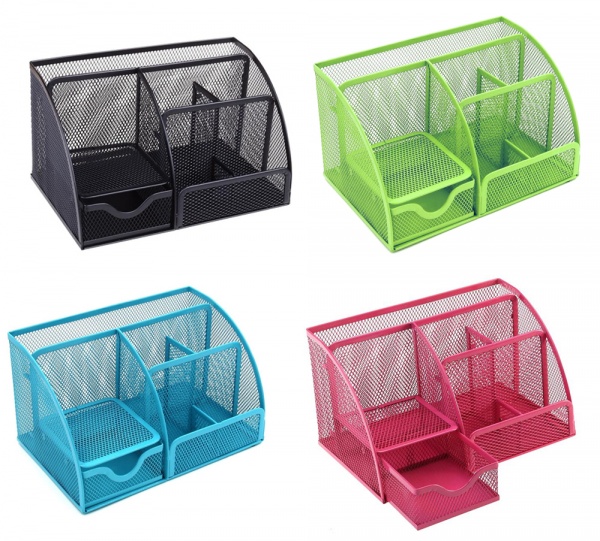 Подставка сетчатая на 6 отделений с выдвижной ячейкой, AR-9059