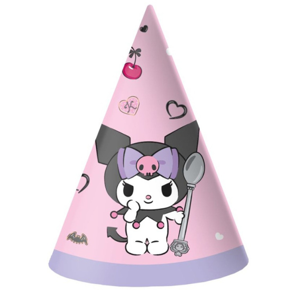 Колпаки 'Kuromi', (6 шт;уп), 310979