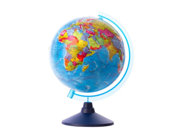 Глобус Земли Политеческий Рельефный , D-210 мм, Ке022100201